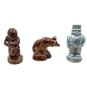 Vintage 3 Wade England Whimsies Porcelain Circus Figurines